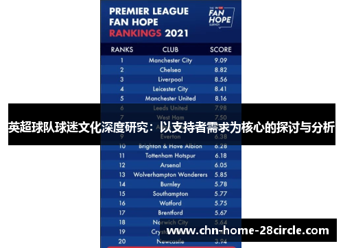 英超球队球迷文化深度研究：以支持者需求为核心的探讨与分析